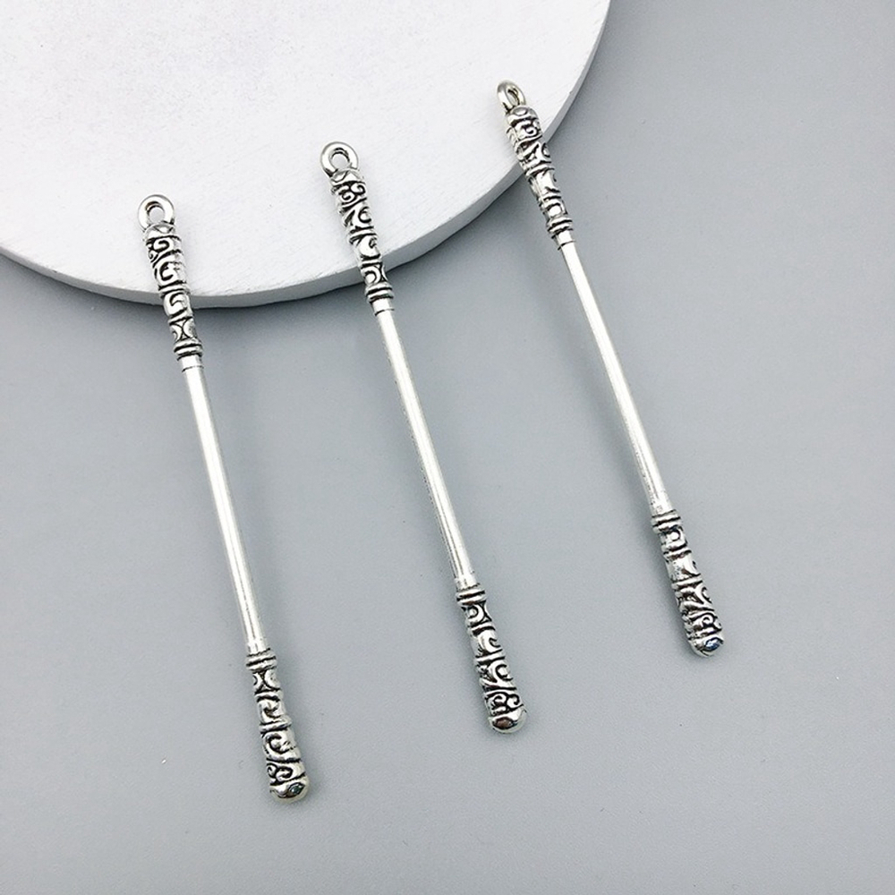 Runed Spear Alloy Pendant Charm for Jewelry, Crafts & Cosplay NWT